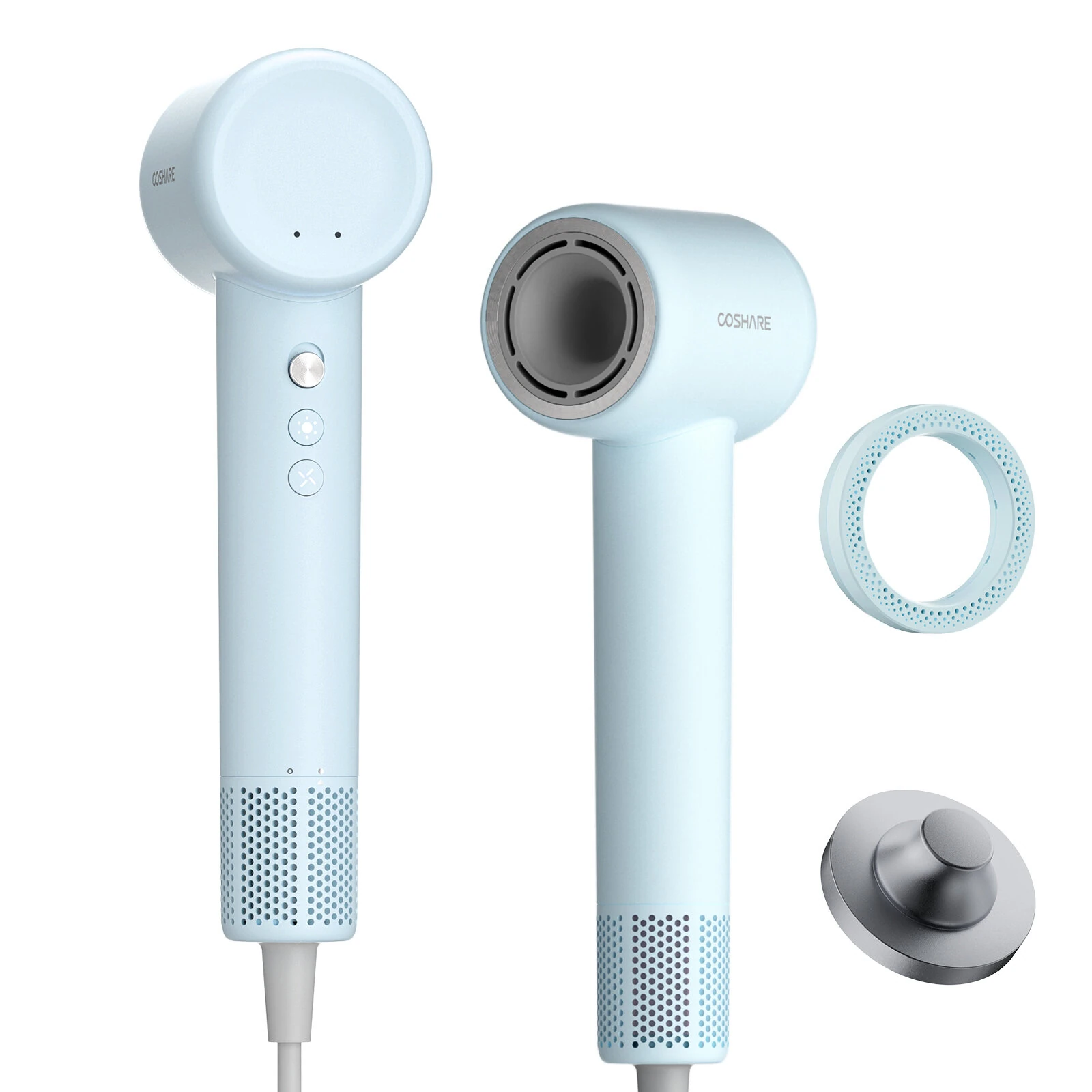 (image for) COSHARE HD20E 1300W Hair Dryer 110,000 RPM 600 Million/cm&sup3; Negative Ions Mini Hair Dryer High-Speed Drying